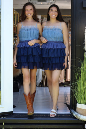 TARA'S TULLE DRESS - BLUE