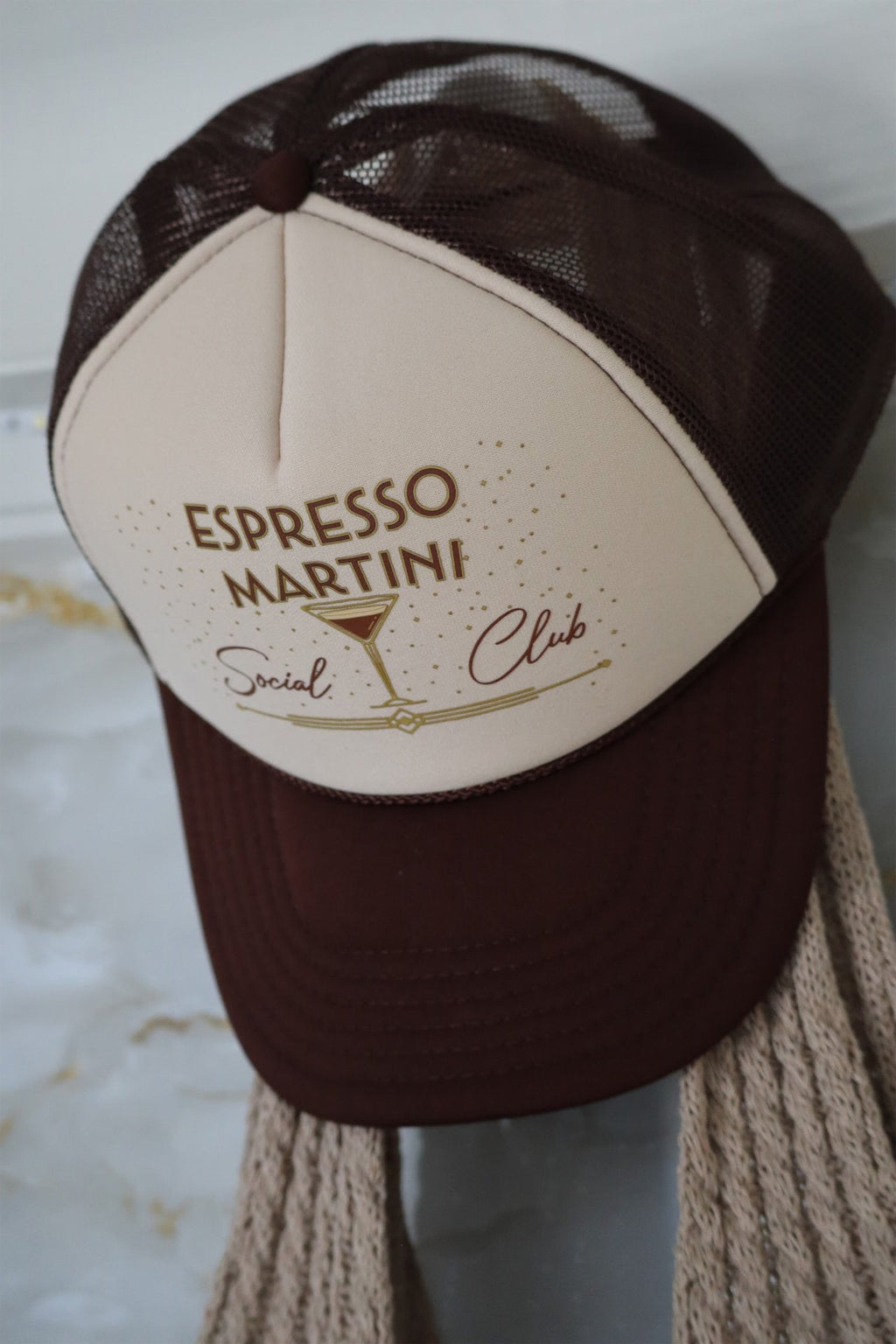 EMILY'S ESPRESSO MARTINI HAT - BROWN/KHAKI