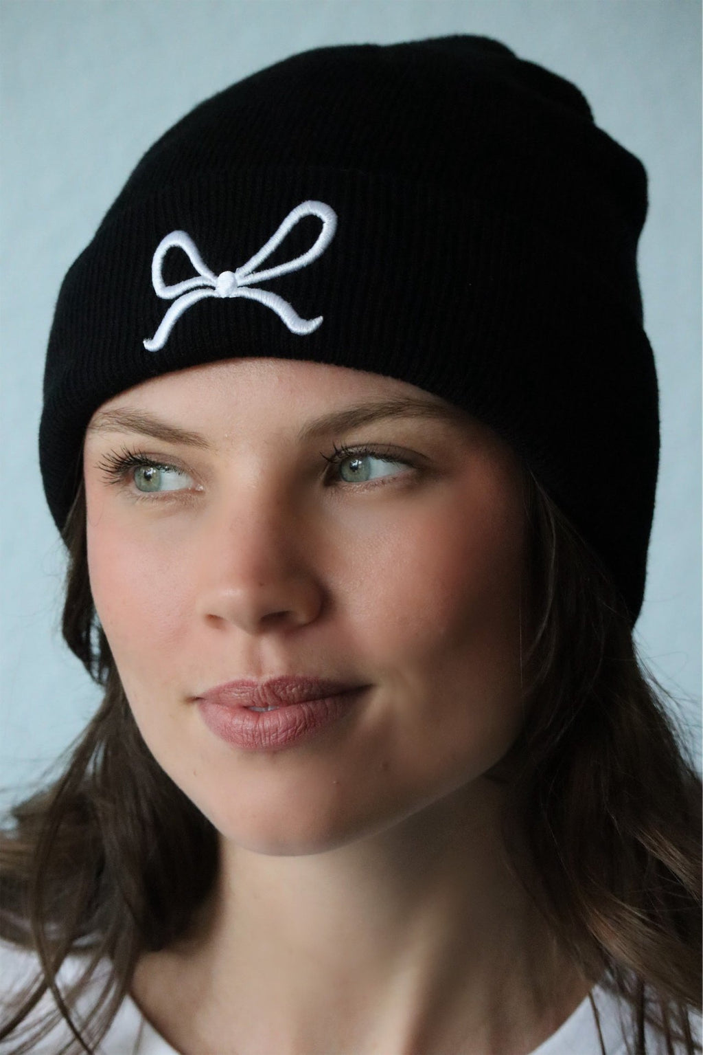 BLAKELY'S BOW BEANIE - BLACK