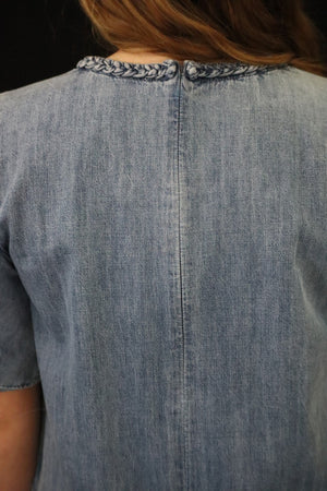 DORTHY'S DENIM MINI DRESS – DENIM