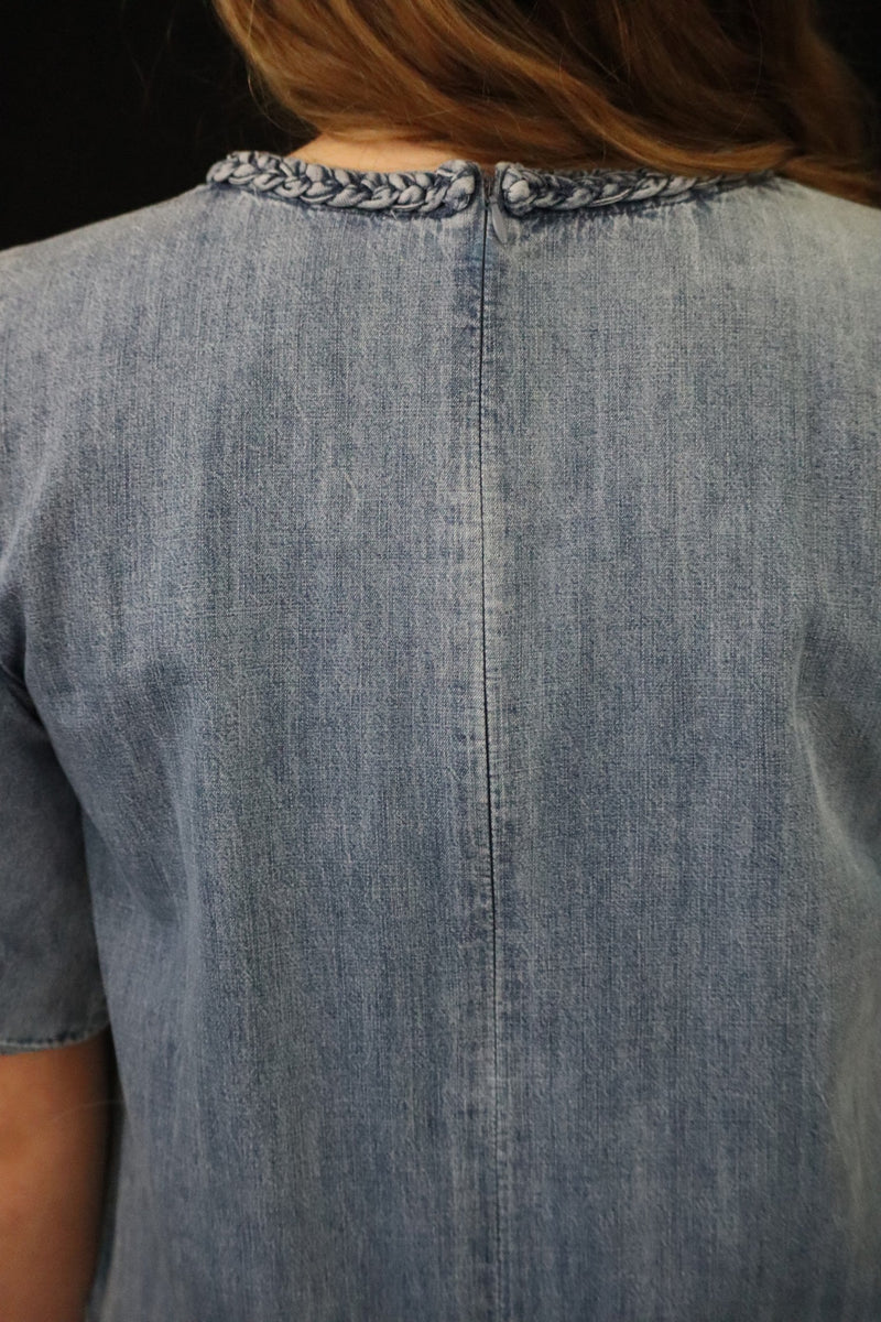 DORTHY'S DENIM MINI DRESS – DENIM