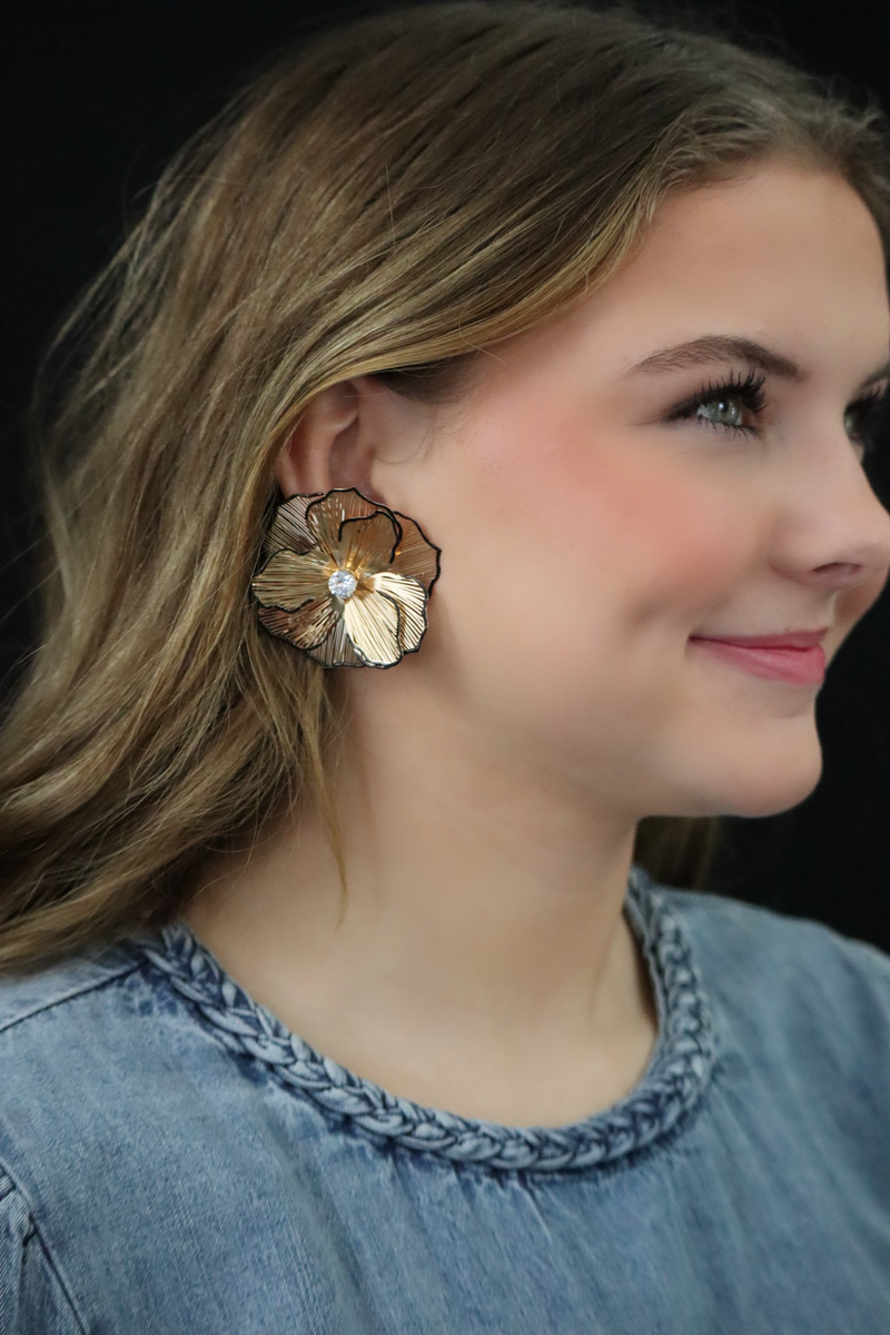 KATIE'S FLORAL 3D EARRINGS - MULTI