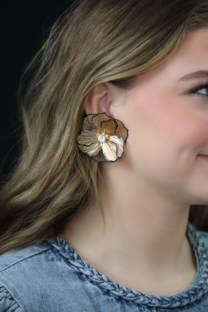 KATIE'S FLORAL 3D EARRINGS - MULTI