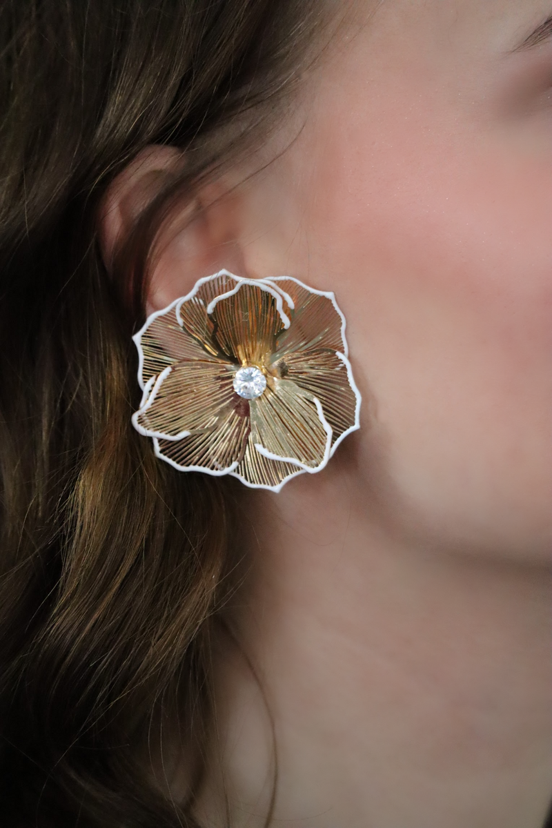 KATIE'S FLORAL 3D EARRINGS - MULTI