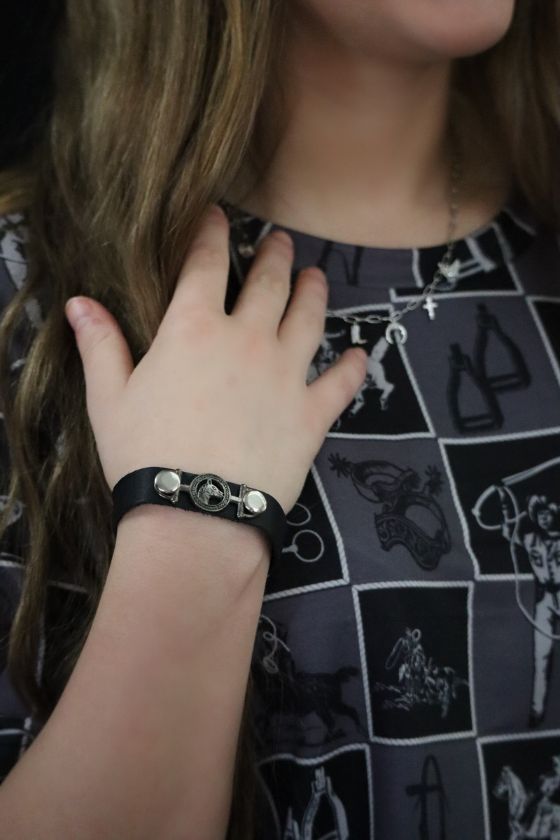 LUCY'S LEATHER HORSE BRACELET - MULTI