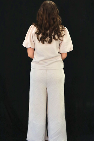 MEGAN'S IT GIRL PUFF PANT - CREAM