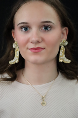 BOBBI'S BOOT BEADED EARRINGS - MULTI