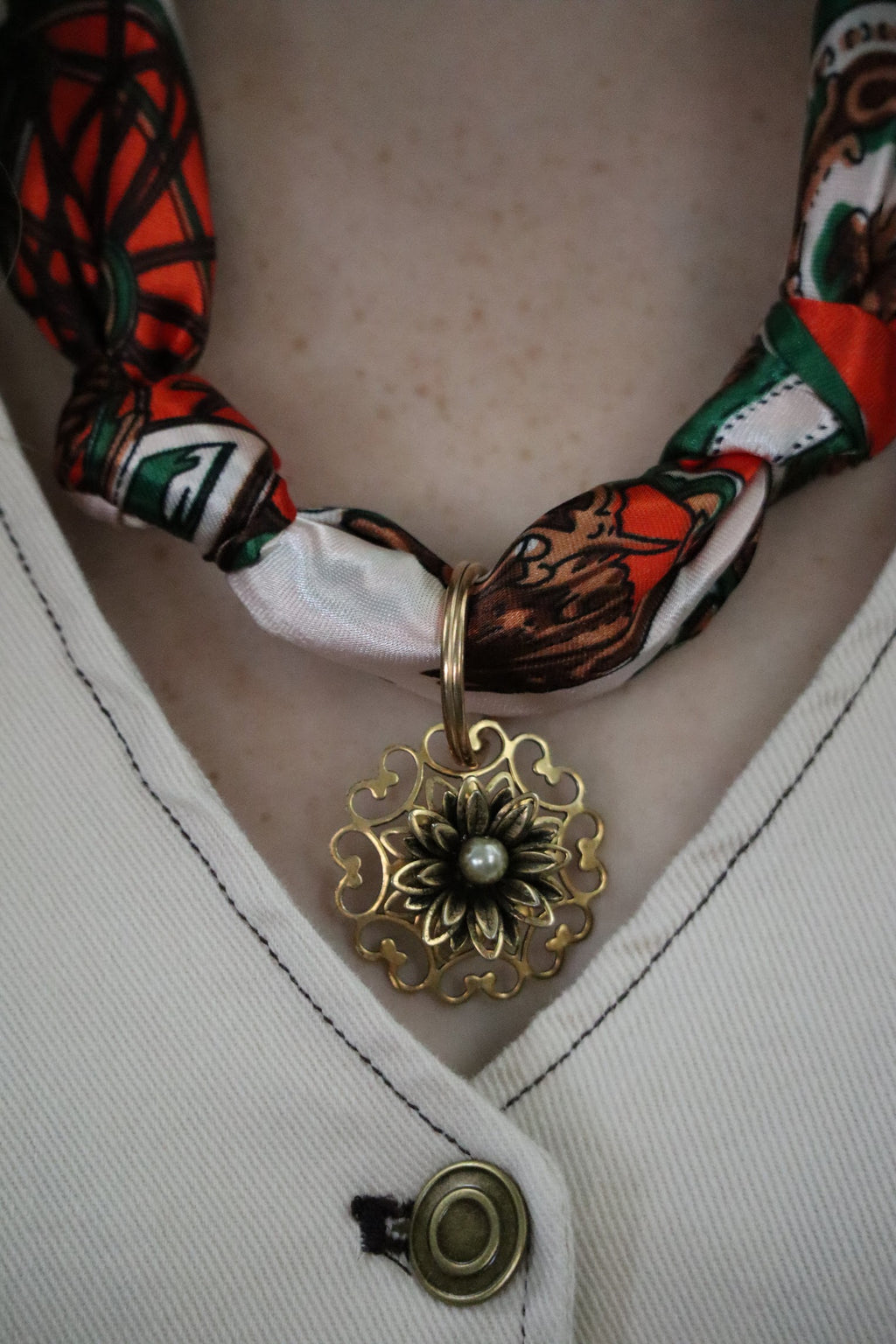 RYLEE'S RARE BANDANA NECKLACE - MULTI