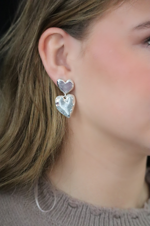 LEIGH'S LOVED EARRINGS - SILVER