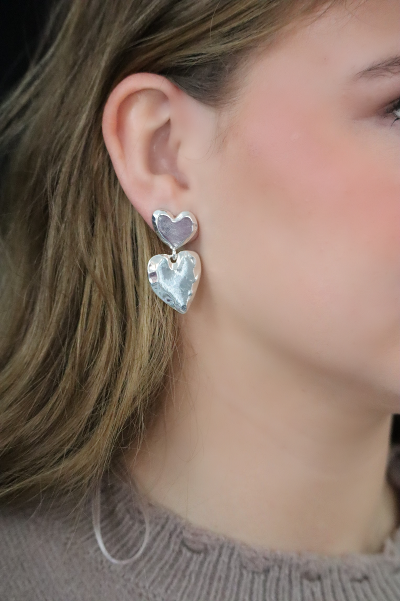 LEIGH'S LOVED EARRINGS - SILVER