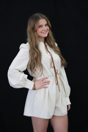 TIFF'S TIE ROMPER - LINEN