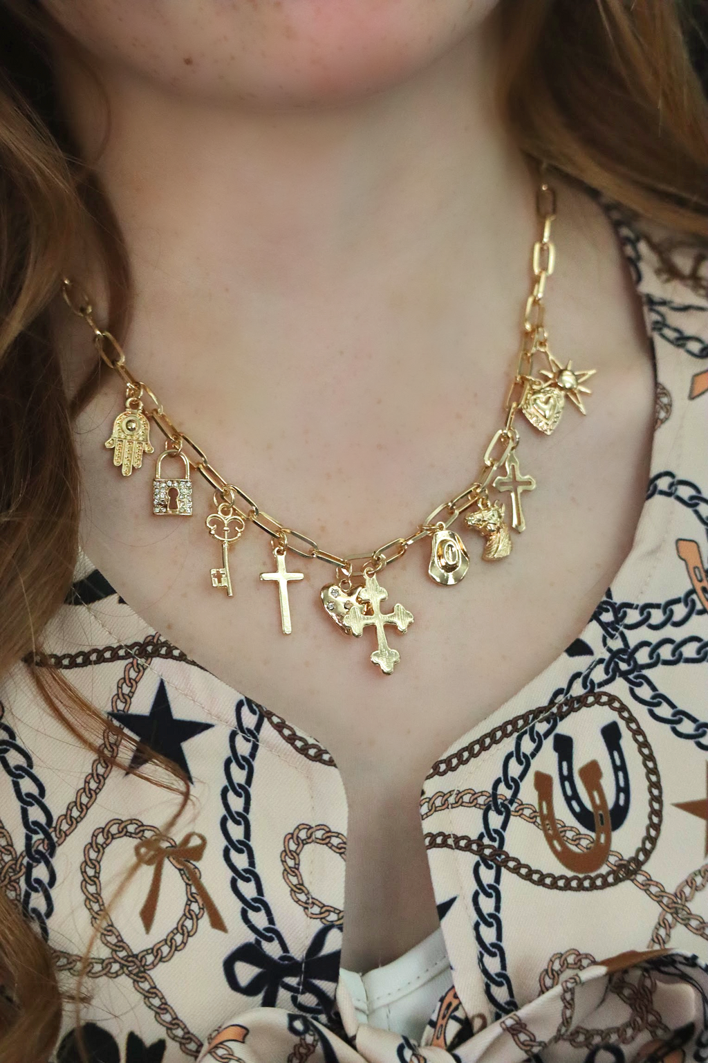 GINA'S GODS COUNTRY NECKLACE- GOLD