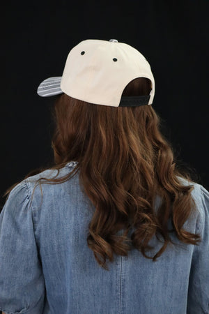 CHELSEE'S COFFEE & COWBOYS CAP -  BLACK / GREY