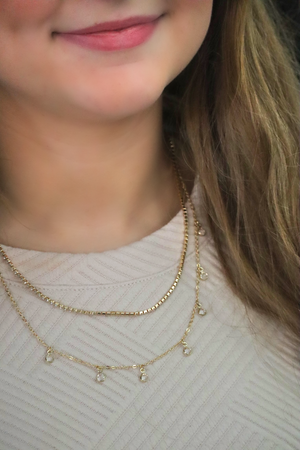 LYLA'S LAYERED NECKLACE- GOLD