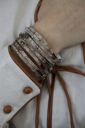 LAURA'S LUX LEATHER BRACELET - MULTI