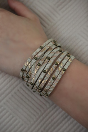 LENNA'S LUX LEATHER BRACELET - MULTI