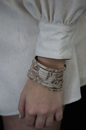 LAURA'S LUX LEATHER BRACELET - MULTI