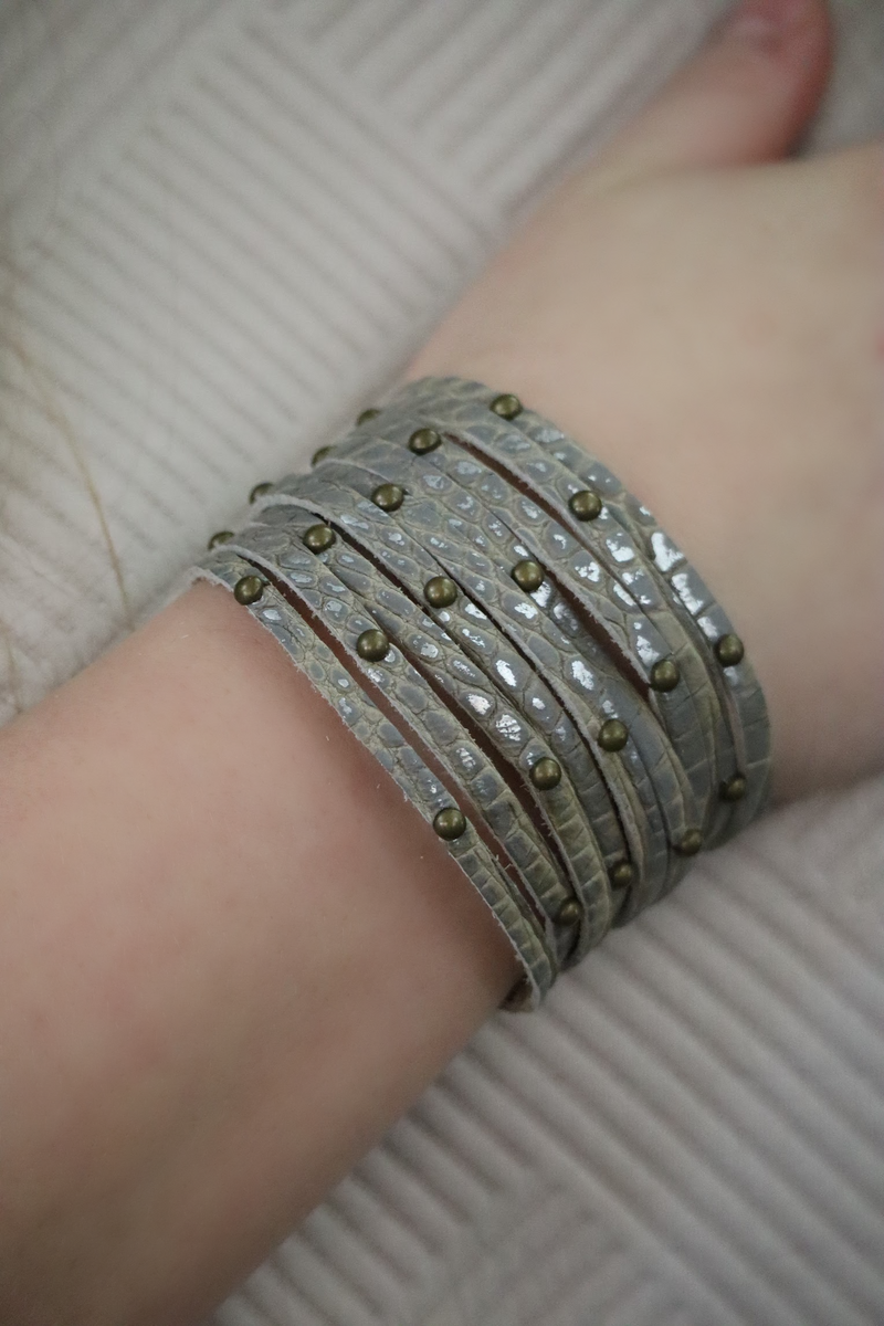 LENNA'S LUX LEATHER BRACELET - MULTI