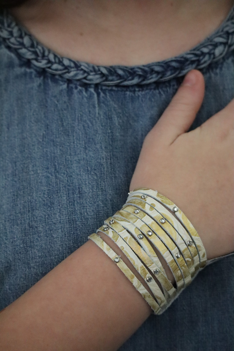 LAURA'S LUX LEATHER BRACELET - MULTI