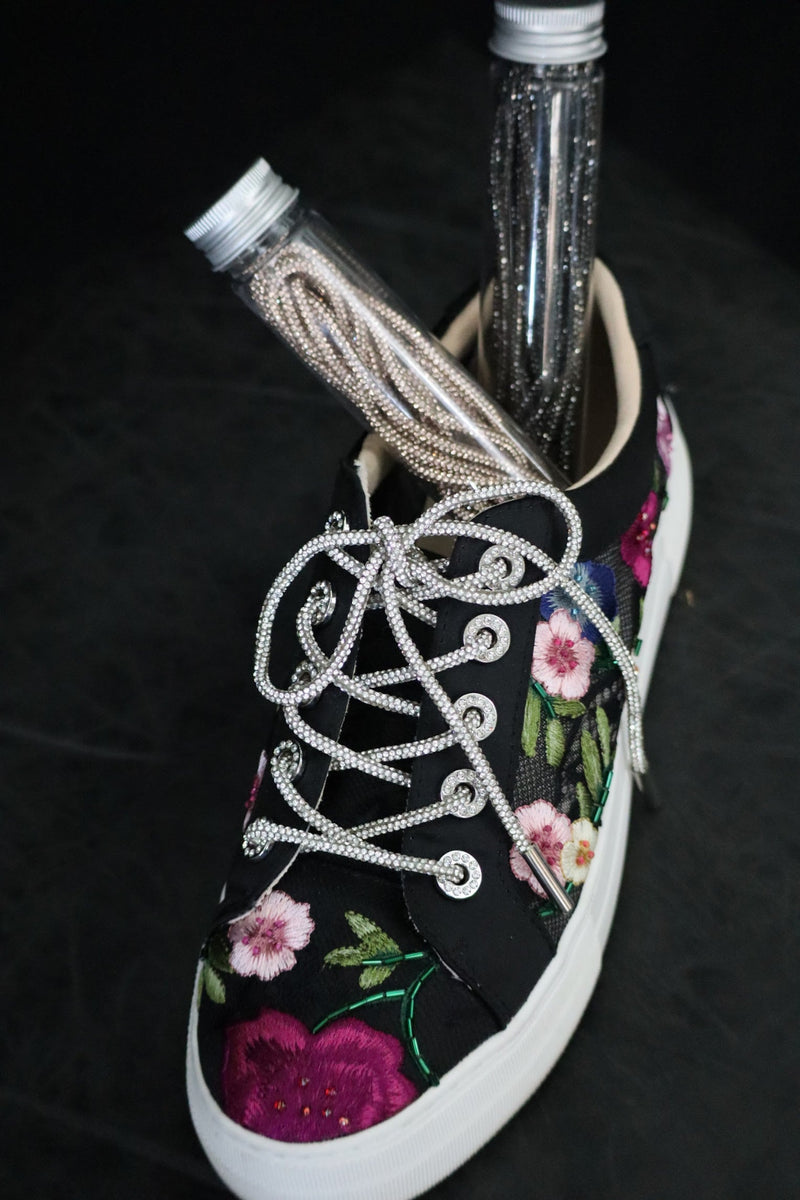 JENNY'S RHINESTONE SHOELACES- MULTI