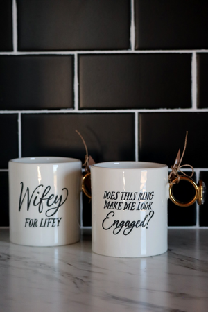 ROSALIE'S RING MUGS - WHITE