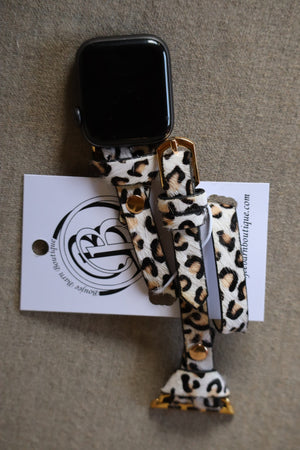 LUCY'S SNOW LEOPARD WATCH BAND
