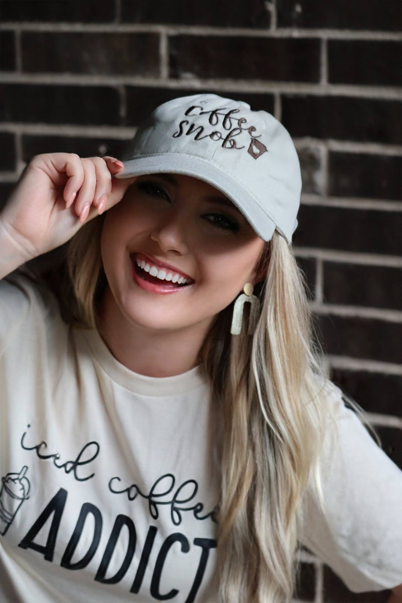 CAMRIE’S COFFEE SNOB HAT - CREAM
