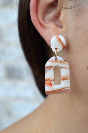 MAISIE'S MARBLED CLAY EARRINGS - MULTI