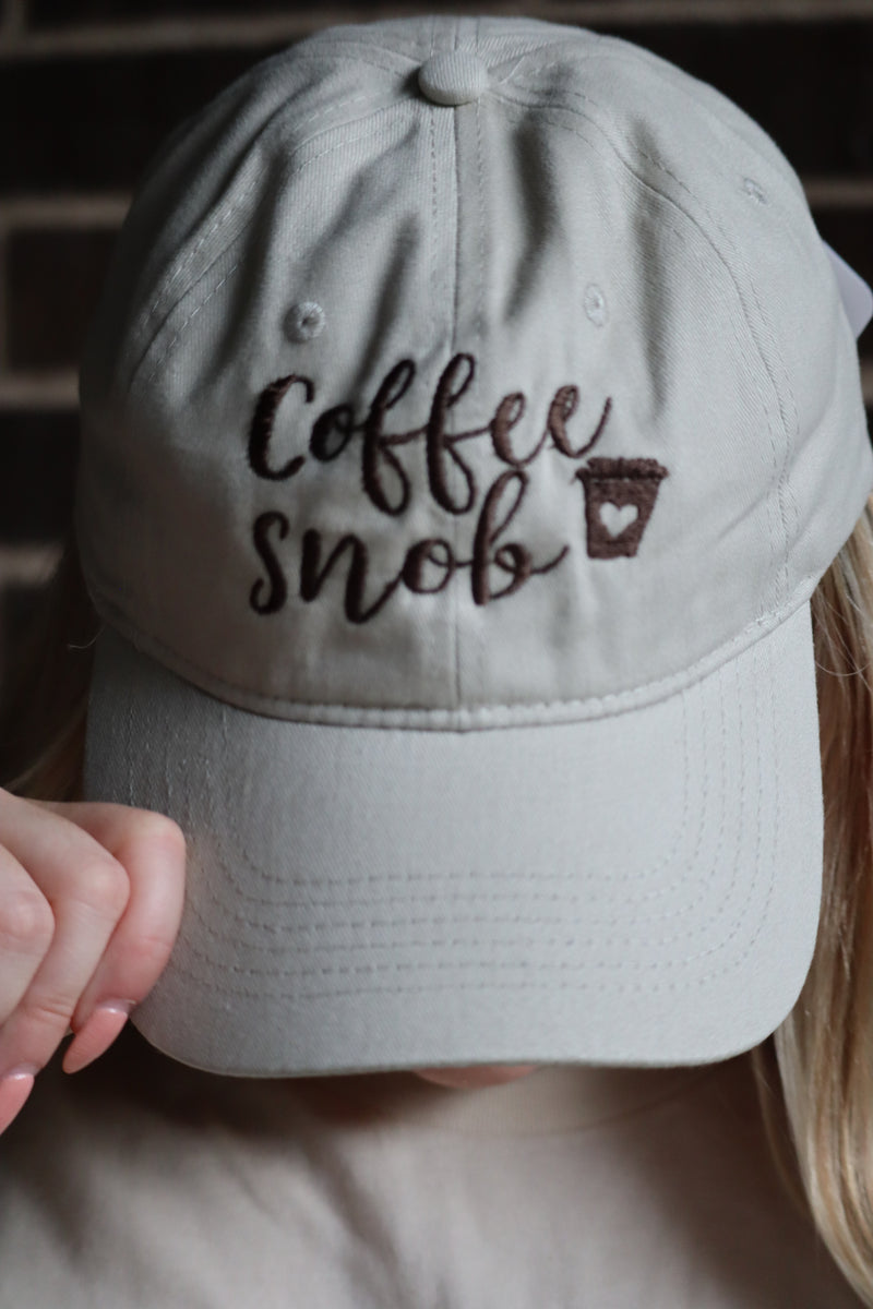 CAMRIE’S COFFEE SNOB HAT - CREAM