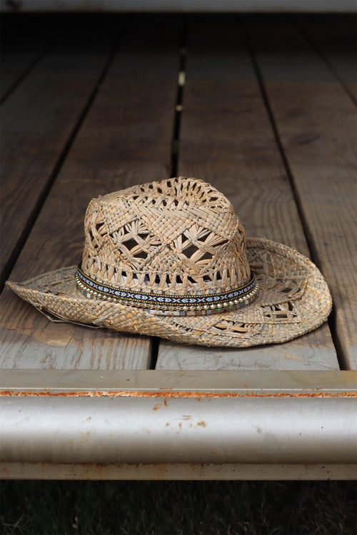 CARRIE'S BOHO COWGIRL HAT - NATURAL