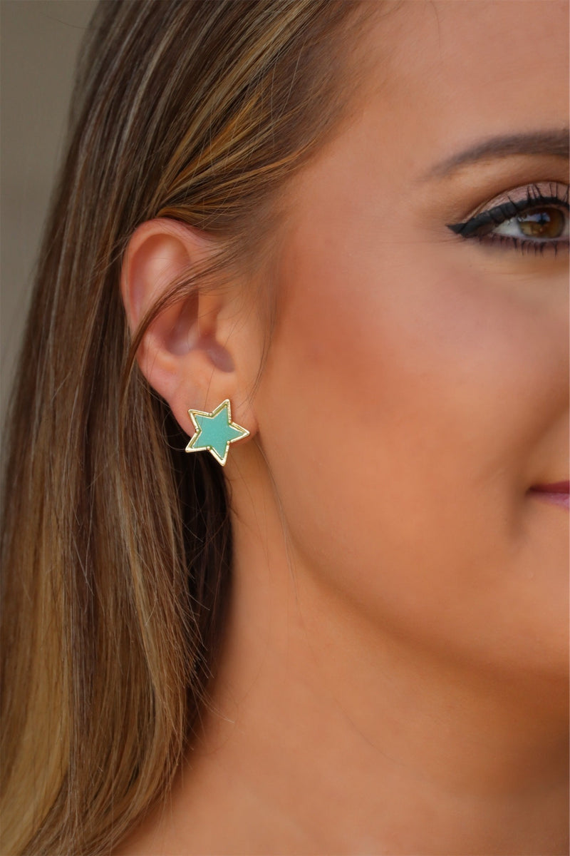 SYKE'S STAR EARRINGS - MULTI
