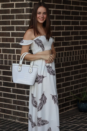 FELICITY'S FANCY FEATHER SET - WHITE