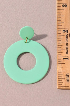 RACHEL'S RETRO EARRINGS - MINT